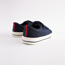 Load image into Gallery viewer, Navy Strap Touch Fastening Shoes (Older Boys)
