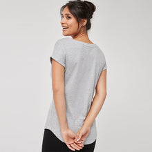 Load image into Gallery viewer, Grey Marl Cap Sleeve T-Shirt
