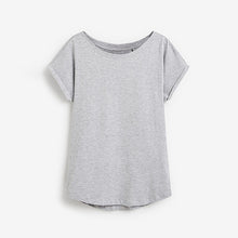 Load image into Gallery viewer, Grey Marl Cap Sleeve T-Shirt
