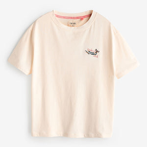 Ecru Dachshund Short Pyjamas Set