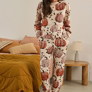 Animal Pumpkin Long Sleeve 100% Cotton Pyjamas