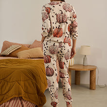 Load image into Gallery viewer, Animal Pumpkin Long Sleeve 100% Cotton Pyjamas

