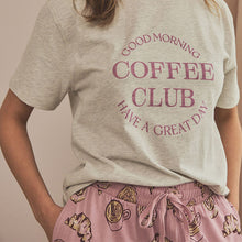 Load image into Gallery viewer, Pink Coffee Club 100% Cotton Short Sleeve Pyjamas
