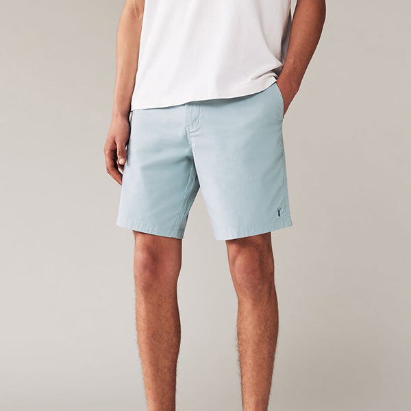 Blue Elasticated Waist Chino Shorts