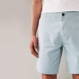 Blue Elasticated Waist Chino Shorts