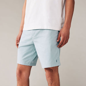 Blue Elasticated Waist Chino Shorts