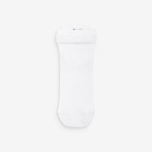 Load image into Gallery viewer, White/Dogs Embroidered Motif Trainers Socks 4 Pack
