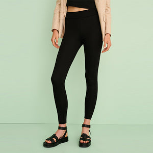 Black Ponte Leggings