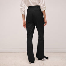 Load image into Gallery viewer, Black Tailored Stretch Bootcut Trousers
