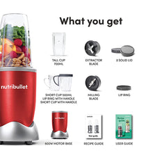Load image into Gallery viewer, NUTRIBULLET 600W 9PCS RED

