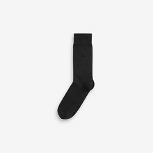 Load image into Gallery viewer, Black Logo 5 Pack Embroidered Lasting Fresh Socks
