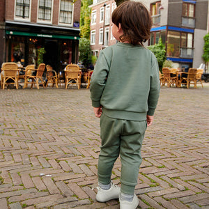 Green Sage Jersey Sweatshirt And Joggers Set (3mths-6yrs)