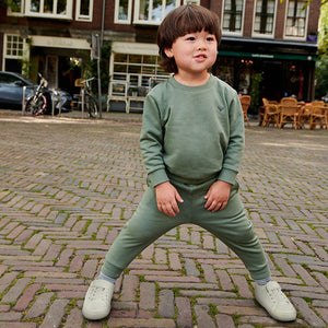 Green Sage Jersey Sweatshirt And Joggers Set (3mths-6yrs)