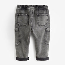 Load image into Gallery viewer, Grey Denim Utility Jeans (3mths-5-6yrs)
