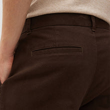 Load image into Gallery viewer, Chocolate Brown Stretch Chino Trousers
