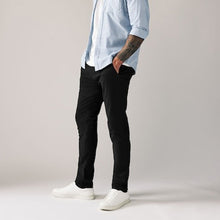 Load image into Gallery viewer, Black Skinny Fit Stretch Chino Trousers
