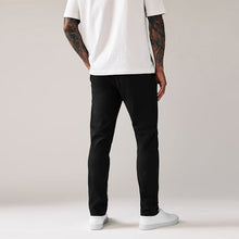 Load image into Gallery viewer, Black Skinny Fit Stretch Chino Trousers
