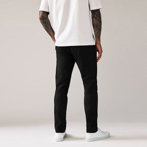 Black Skinny Fit Stretch Chino Trousers
