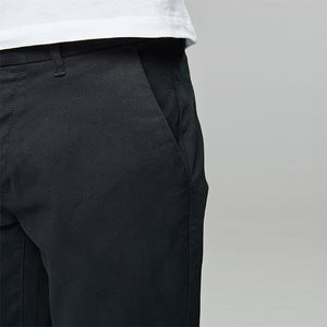 Black Slim Fit Stretch Chino Trousers