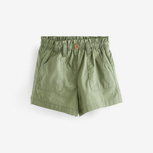 Khaki Green 100% Cotton Pull-On Shorts (3mths-5-6yrs)