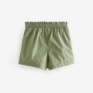 Khaki Green 100% Cotton Pull-On Shorts (3mths-5-6yrs)