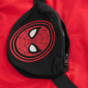 Red Marvel Spider-Man Short Sleeve Bumbag T-Shirt (3mths-5-6yrs)