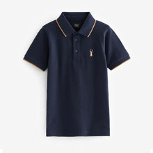 Load image into Gallery viewer, Blue Navy Short Sleeve Polo Shirt (3-12yrs)
