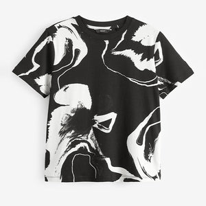 Monochrome Short Sleeve Crew Neck T-Shirt