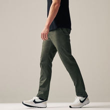 Load image into Gallery viewer, Green Khaki Slim Fit Stretch Chinos Trousers
