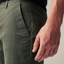 Load image into Gallery viewer, Green Khaki Slim Fit Stretch Chinos Trousers
