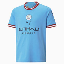 Load image into Gallery viewer, Manchester City F.C. Home 22/23 Replica Jersey Youth
