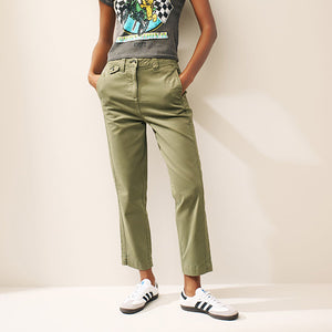 Khaki Green Chino Trousers