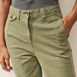 Khaki Green Chino Trousers