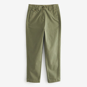 Khaki Green Chino Trousers