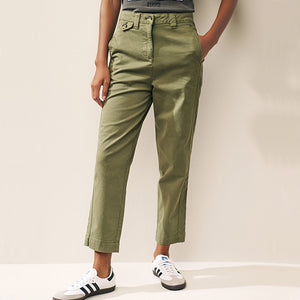 Khaki Green Chino Trousers