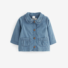 Load image into Gallery viewer, Blue Denim Baby Jacket (0mths-12-18mt)
