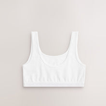 Load image into Gallery viewer, White Scoop Crop Tops 3 Pack (5-12yrs)
