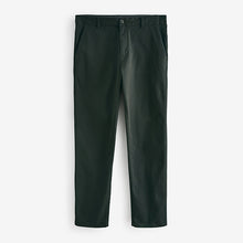 Load image into Gallery viewer, Green Dark Straight Fit Stretch Chinos Trousers
