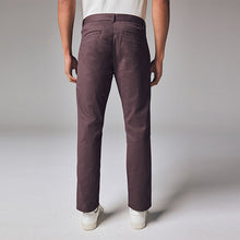 Load image into Gallery viewer, Plum Light Slim Fit Stretch Chinos Trousers
