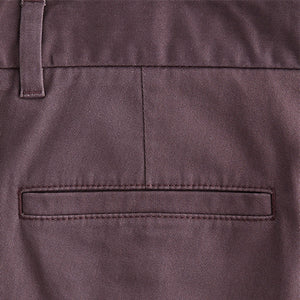 Plum Light Slim Fit Stretch Chinos Trousers