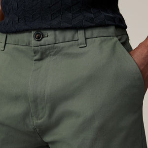 Green Light Slim Fit Stretch Chinos Trousers