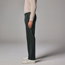 Load image into Gallery viewer, Green Dark Straight Fit Stretch Chinos Trousers
