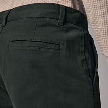 Load image into Gallery viewer, Green Dark Straight Fit Stretch Chinos Trousers
