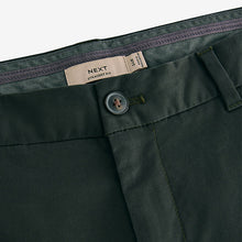 Load image into Gallery viewer, Green Dark Straight Fit Stretch Chinos Trousers
