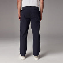 Load image into Gallery viewer, Navy Blue Straight Fit Utility Chino 100% Cotton Trousers
