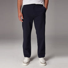 Load image into Gallery viewer, Navy Blue Straight Fit Utility Chino 100% Cotton Trousers
