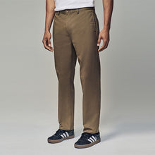 Load image into Gallery viewer, Light Tan Straight Fit Utility Chino 100% Cotton Trousers
