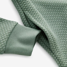 Load image into Gallery viewer, Sage Green Textured Fabric Hoodie (3-12yrs)
