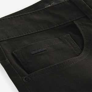 Green Khaki Slim Fit Soft Touch 5 Pocket Jean Style Trousers