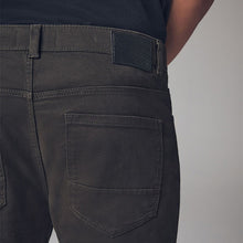 Load image into Gallery viewer, Green Khaki Slim Fit Soft Touch 5 Pocket Jean Style Trousers
